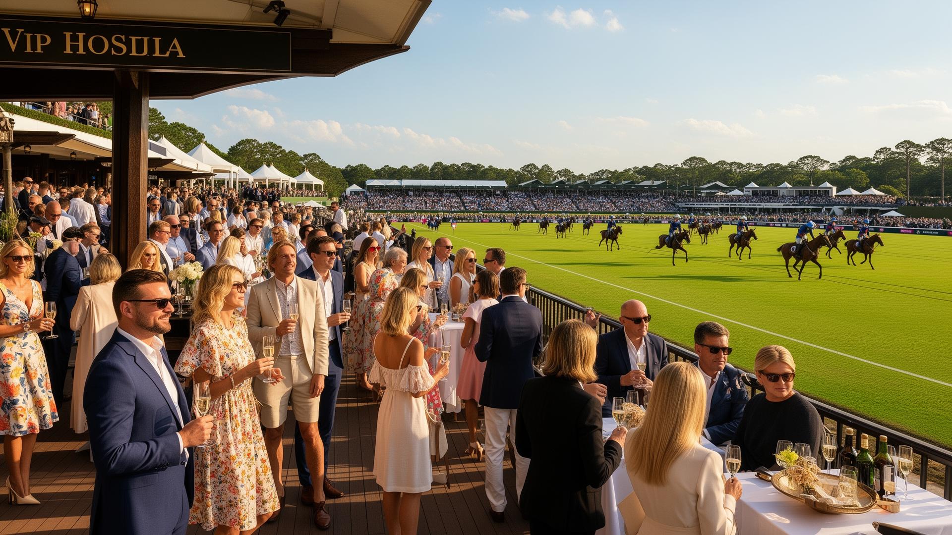 Polo patrons at high-goal tournament